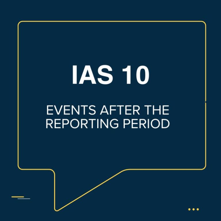 IAS 10 Events after the Reporting Period