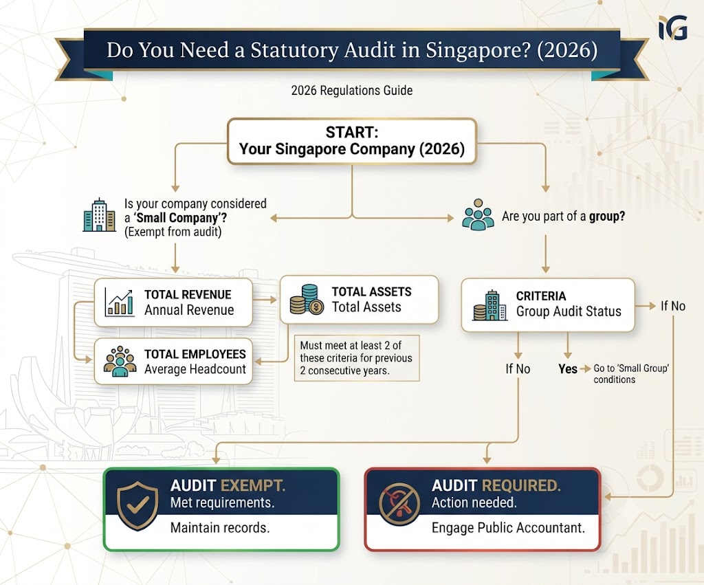 giúp tôi tạo môt ảnh Do You Need a Statutory Audit in Singapore? A 2026 Decision Guide
