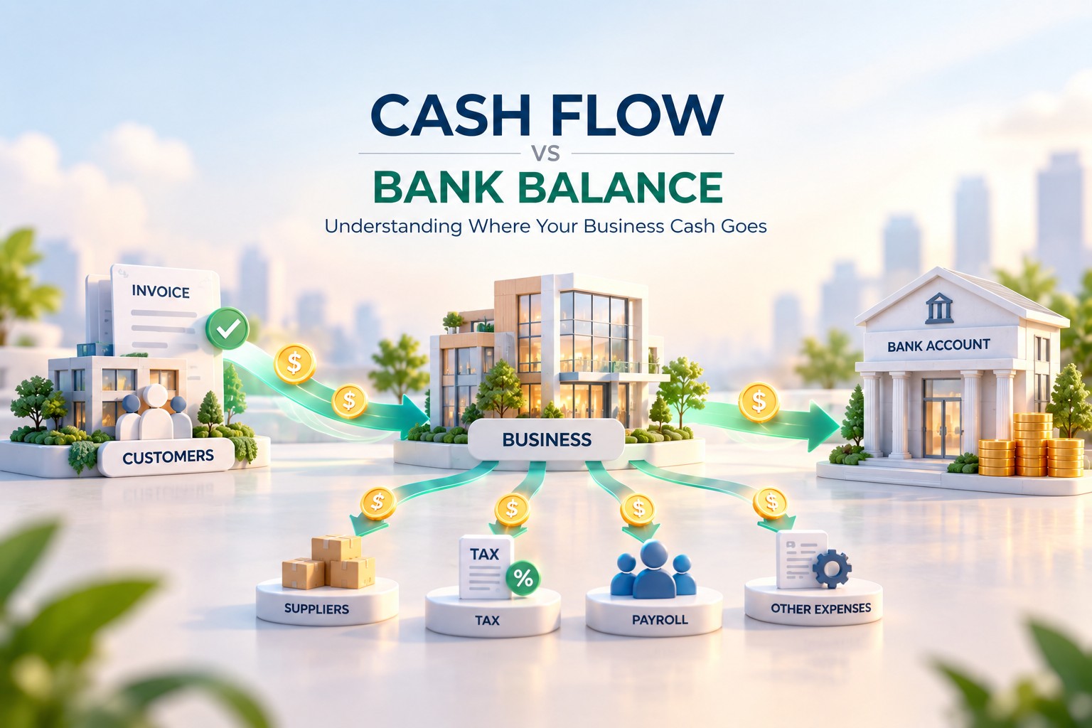 cash flow vs bank balance