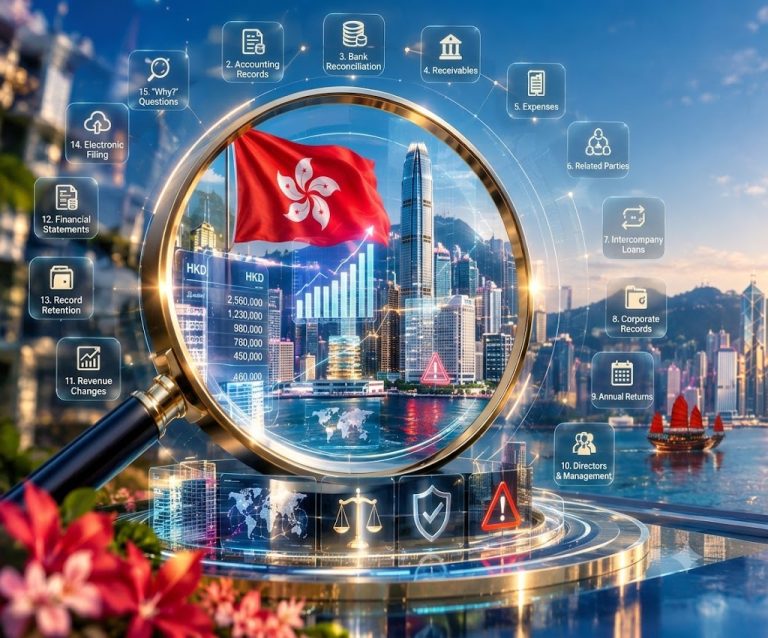 Hong Kong company audit checklist with 15 questions