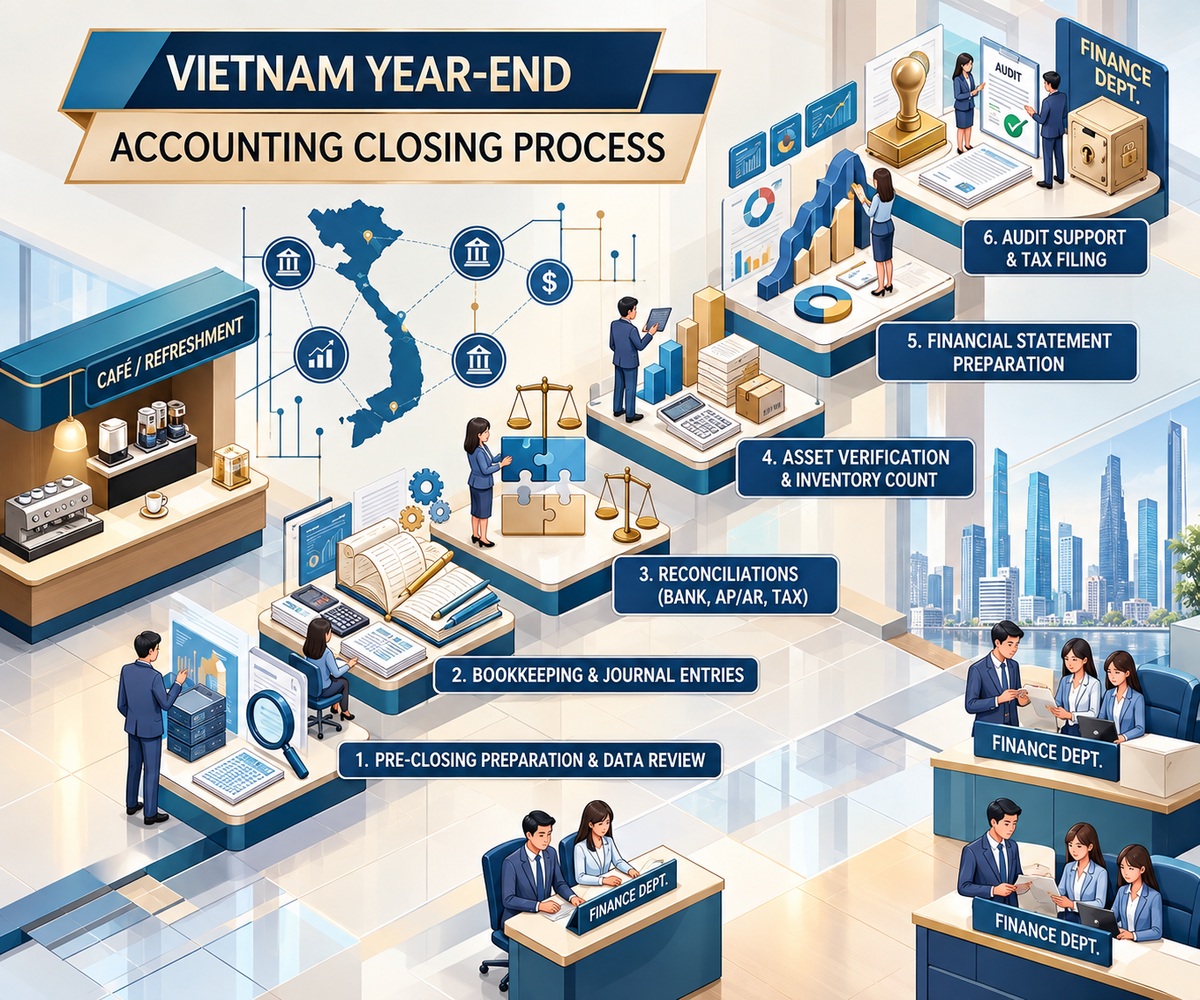 Vietnam Accounting Closing Process: Year-End Guide